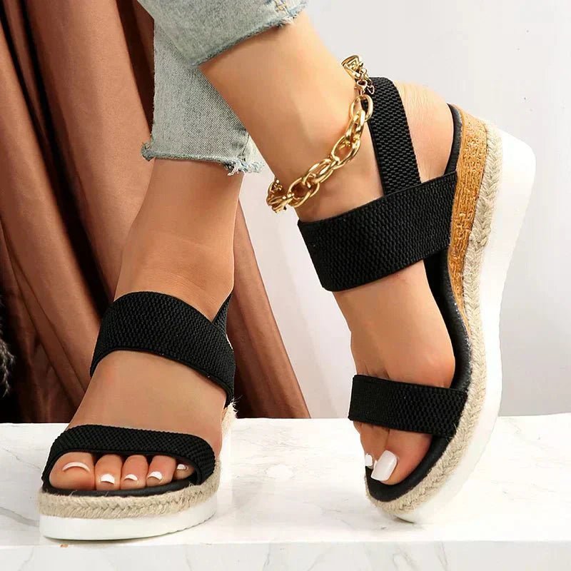 Melyora | Orthopedic Platform Sandals For Women Lightweight Comfort - Nalani - Fashion Clothing and Decor