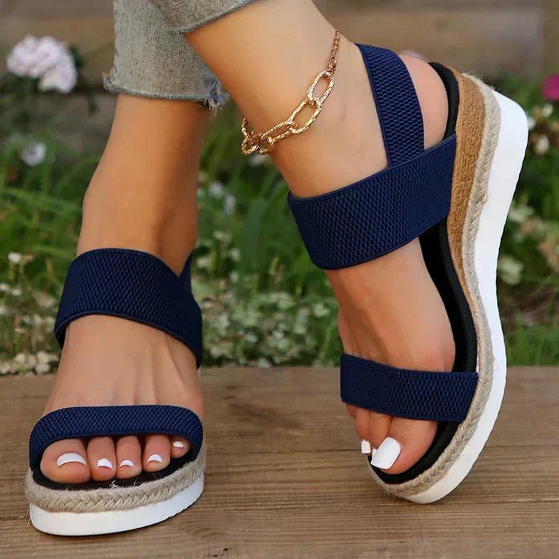 Melyora | Orthopedic Platform Sandals For Women Lightweight Comfort - Nalani - Fashion Clothing and Decor