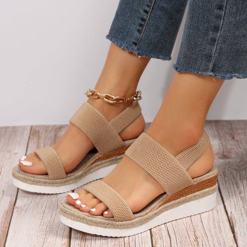 Melyora | Orthopedic Platform Sandals For Women Lightweight Comfort - Nalani - Fashion Clothing and Decor
