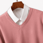 Men V Neck Sweater Slim Fit Lightweight Formal Casual - Nalani - UK Fashion Clothing and Decor
