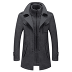 Men's 2 - Piece Layered Jacket With Zip - In Insert For Warmth - Nalani - Fashion Clothing and Decor