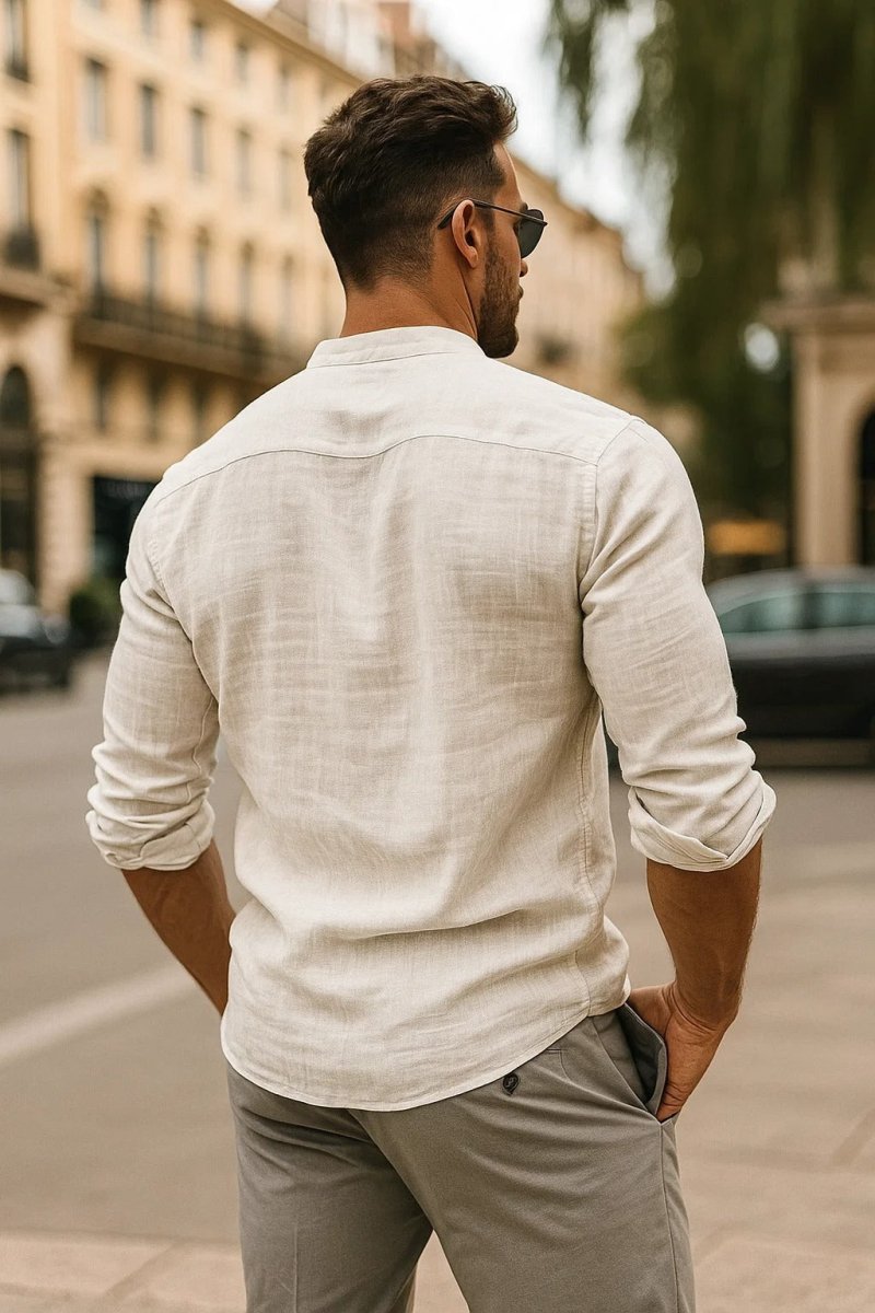 Men’s 3/4 Sleeve Casual Shirt – Relaxed Fit for Effortless Style - Nalani - Fashion Clothing and Decor