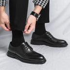 Men’s Black Patent Derby Dress Loafers – Formal Gloss Dress Foot Wear - Nalani - Fashion Clothing and Decor