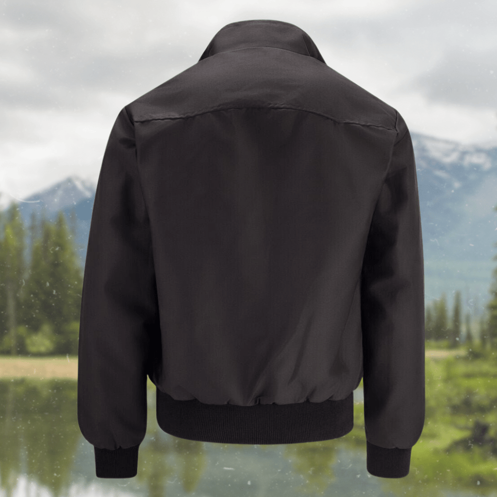 Men’s Classic Harrington Jacket - Lightweight Zip-Up Bomber Coat - Nalani - Fashion Clothing and Decor