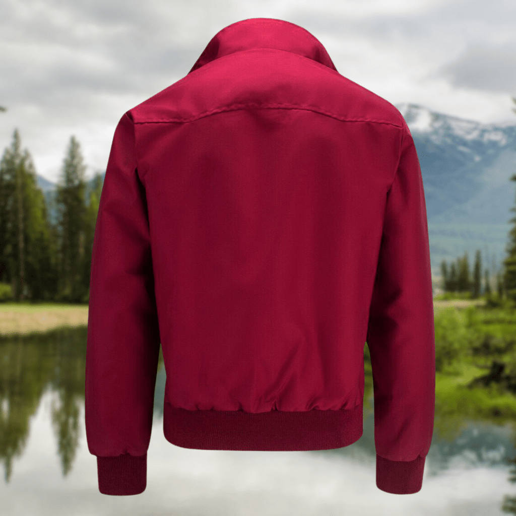 Men’s Classic Harrington Jacket - Lightweight Zip-Up Bomber Coat - Nalani - Fashion Clothing and Decor