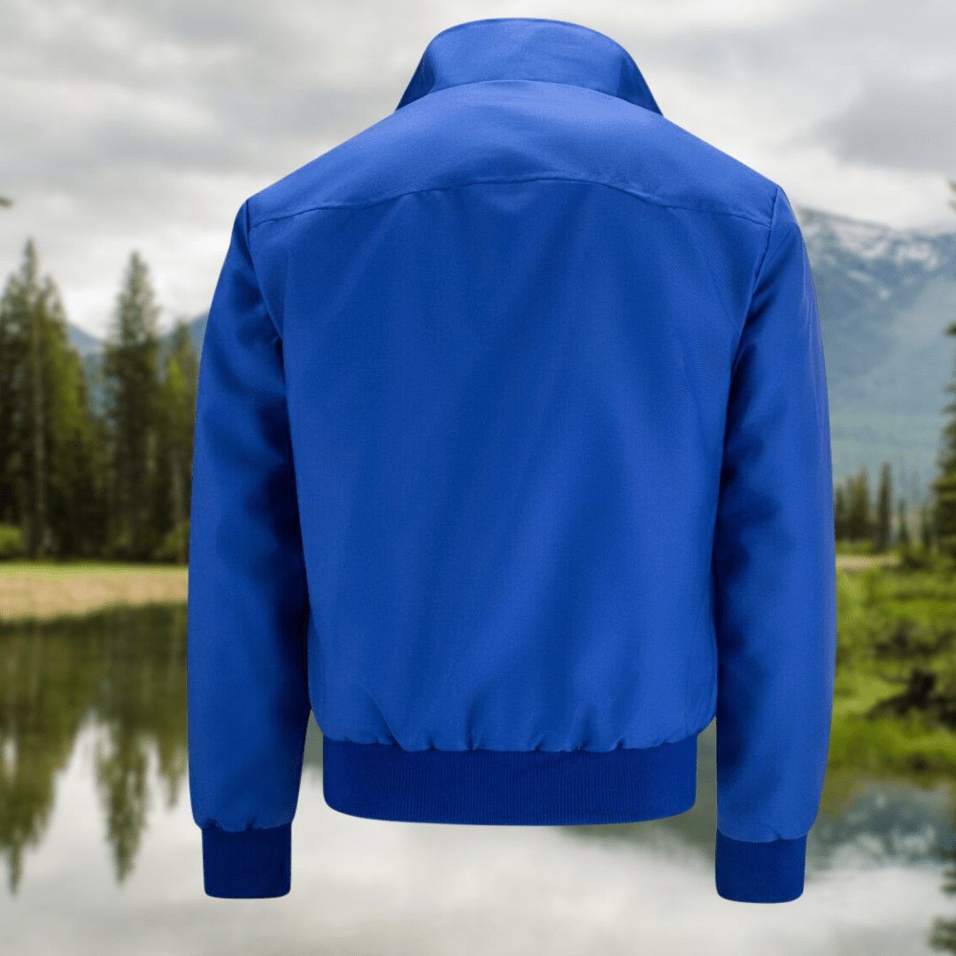 Men’s Classic Harrington Jacket - Lightweight Zip-Up Bomber Coat - Nalani - Fashion Clothing and Decor