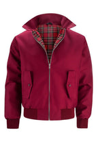 Men’s Classic Harrington Jacket - Lightweight Zip-Up Bomber Coat - Nalani - Fashion Clothing and Decor