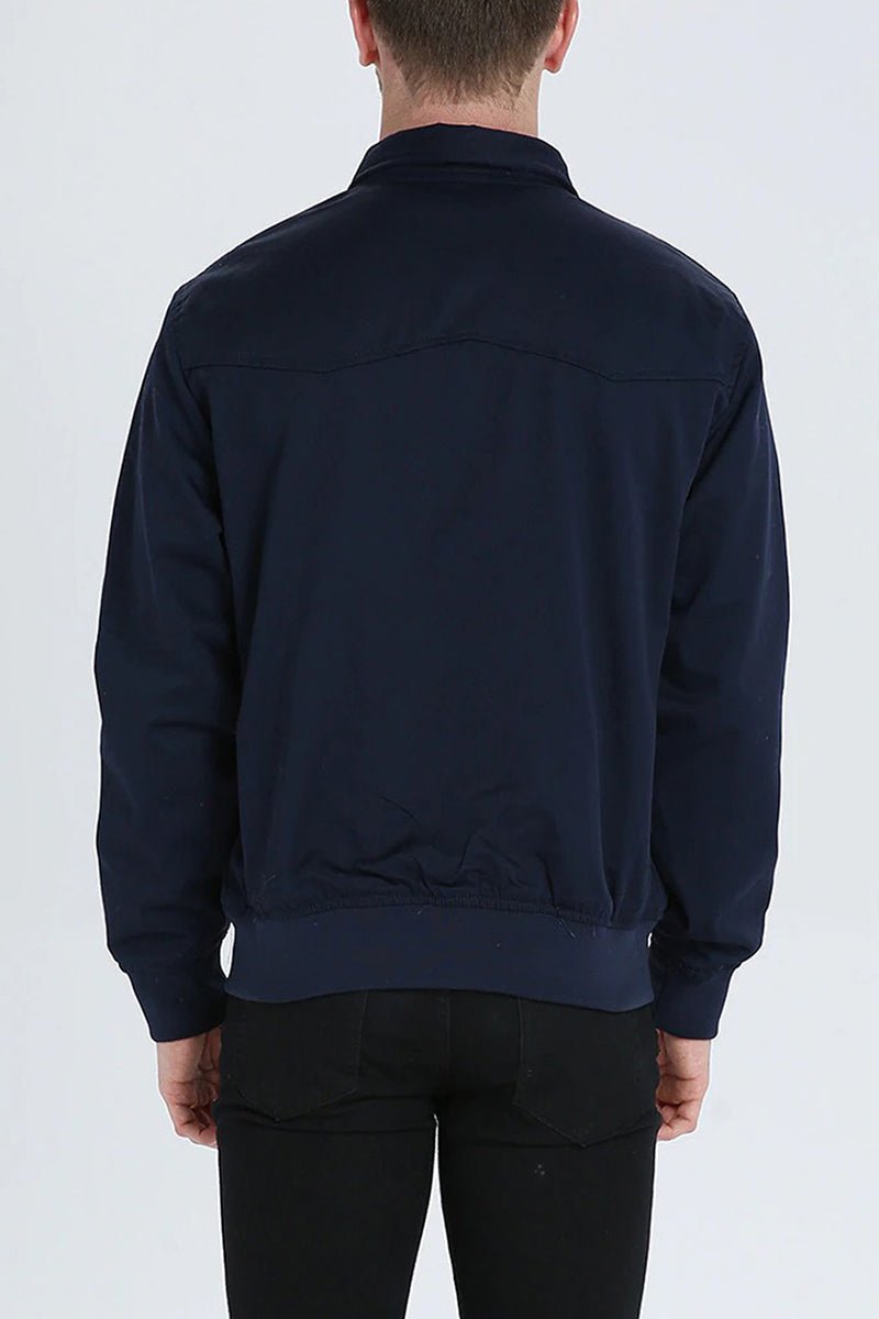 Men’s Classic Harrington Jacket - Lightweight Zip-Up Bomber Coat - Nalani - Fashion Clothing and Decor