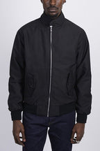 Men’s Classic Harrington Jacket - Lightweight Zip-Up Bomber Coat - Nalani - Fashion Clothing and Decor