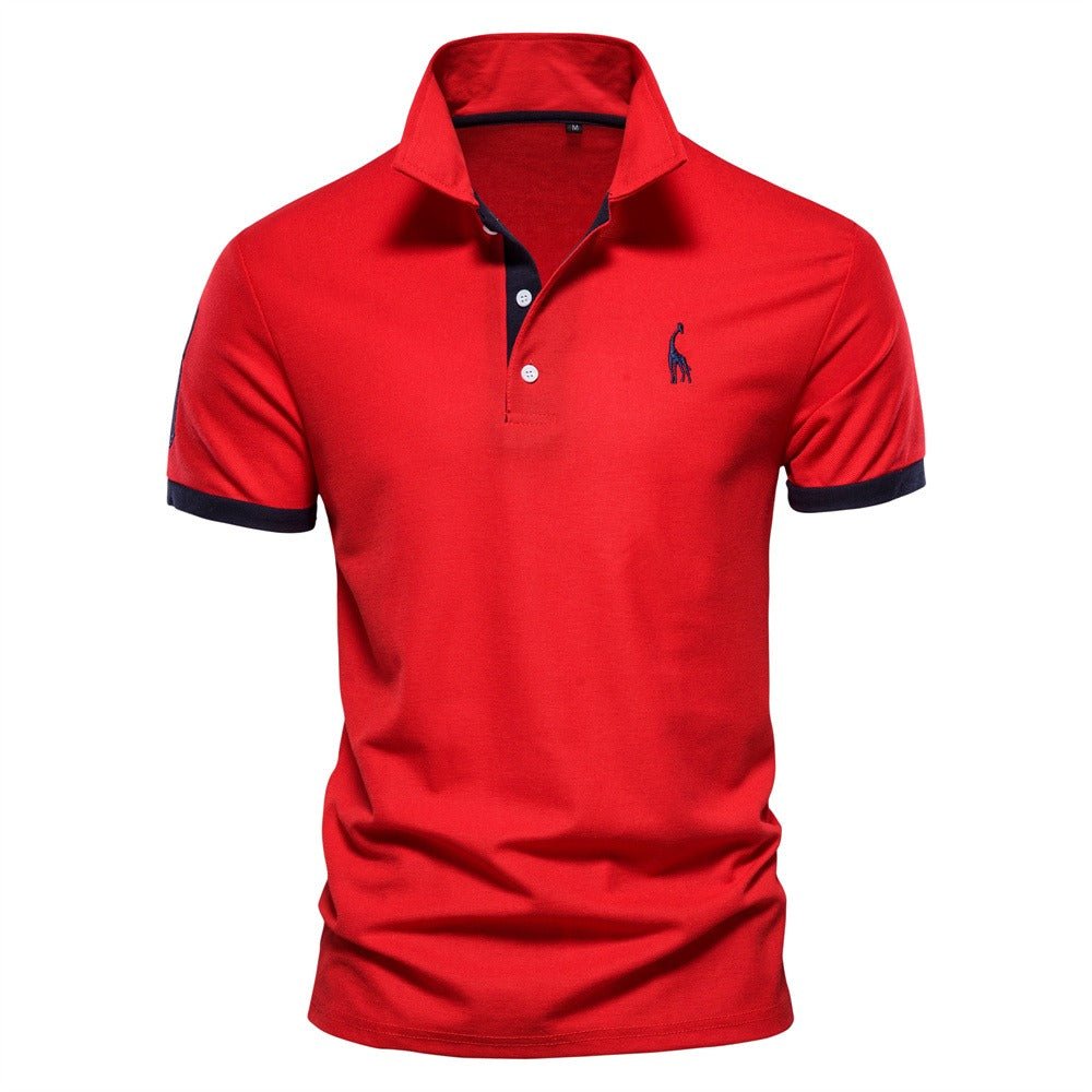 Men's Classic Short Sleeve Polo Shirt For Smart Casual Summer - Nalani - UK Fashion Clothing and Decor