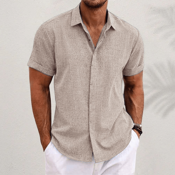 Men’s Classic Short Sleeve Summer Shirt – Spring, Summer Breathable - Nalani - Fashion Clothing and Decor