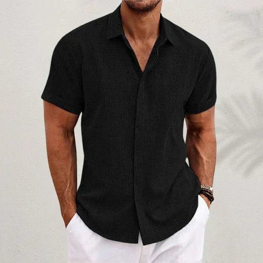 Men’s Classic Short Sleeve Summer Shirt – Spring, Summer Breathable - Nalani - Fashion Clothing and Decor