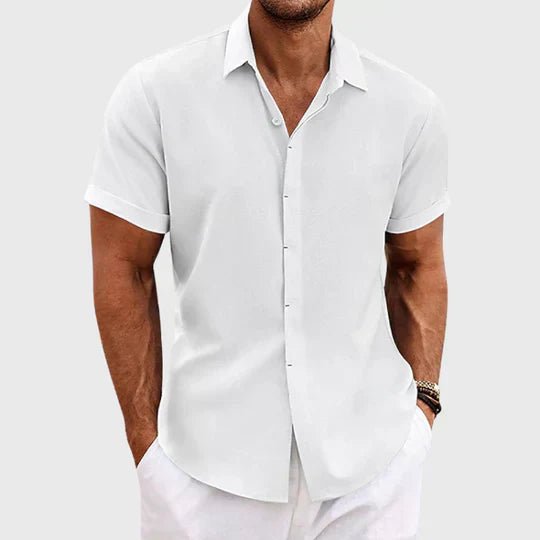 Men’s Classic Short Sleeve Summer Shirt – Spring, Summer Breathable - Nalani - Fashion Clothing and Decor