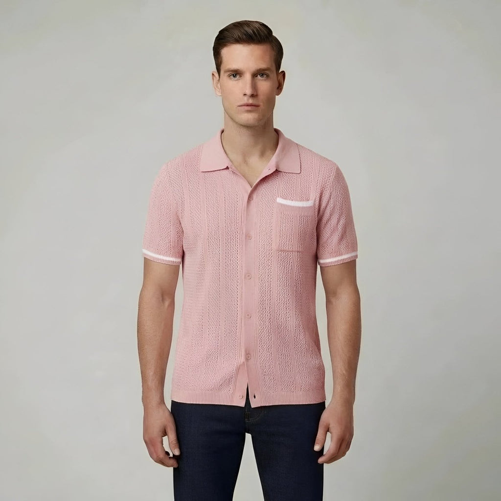 Mens Cotton Polo Shirt Short Sleeve Breathable Summer - Nalani - UK and AUS Fashion Clothing and Decor
