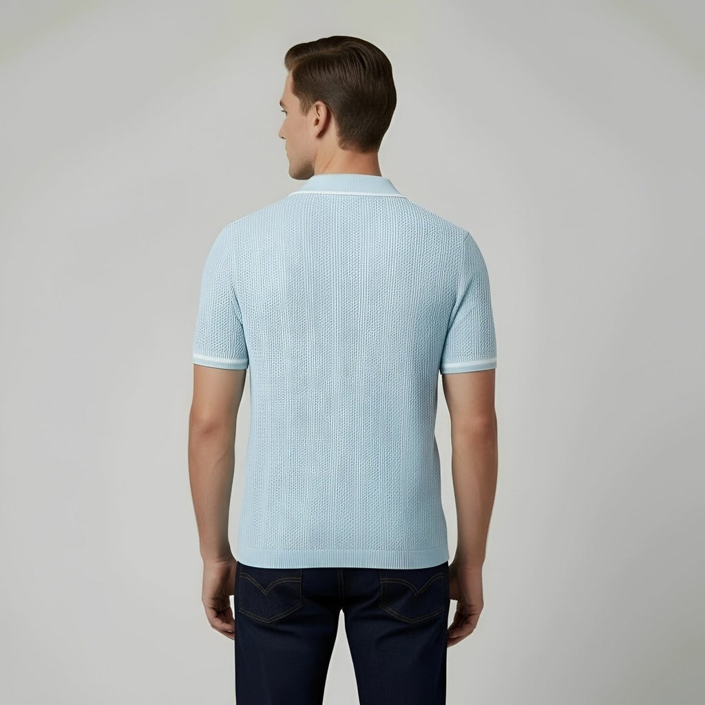 Mens Cotton Polo Shirt Short Sleeve Breathable Summer - Nalani - UK and AUS Fashion Clothing and Decor