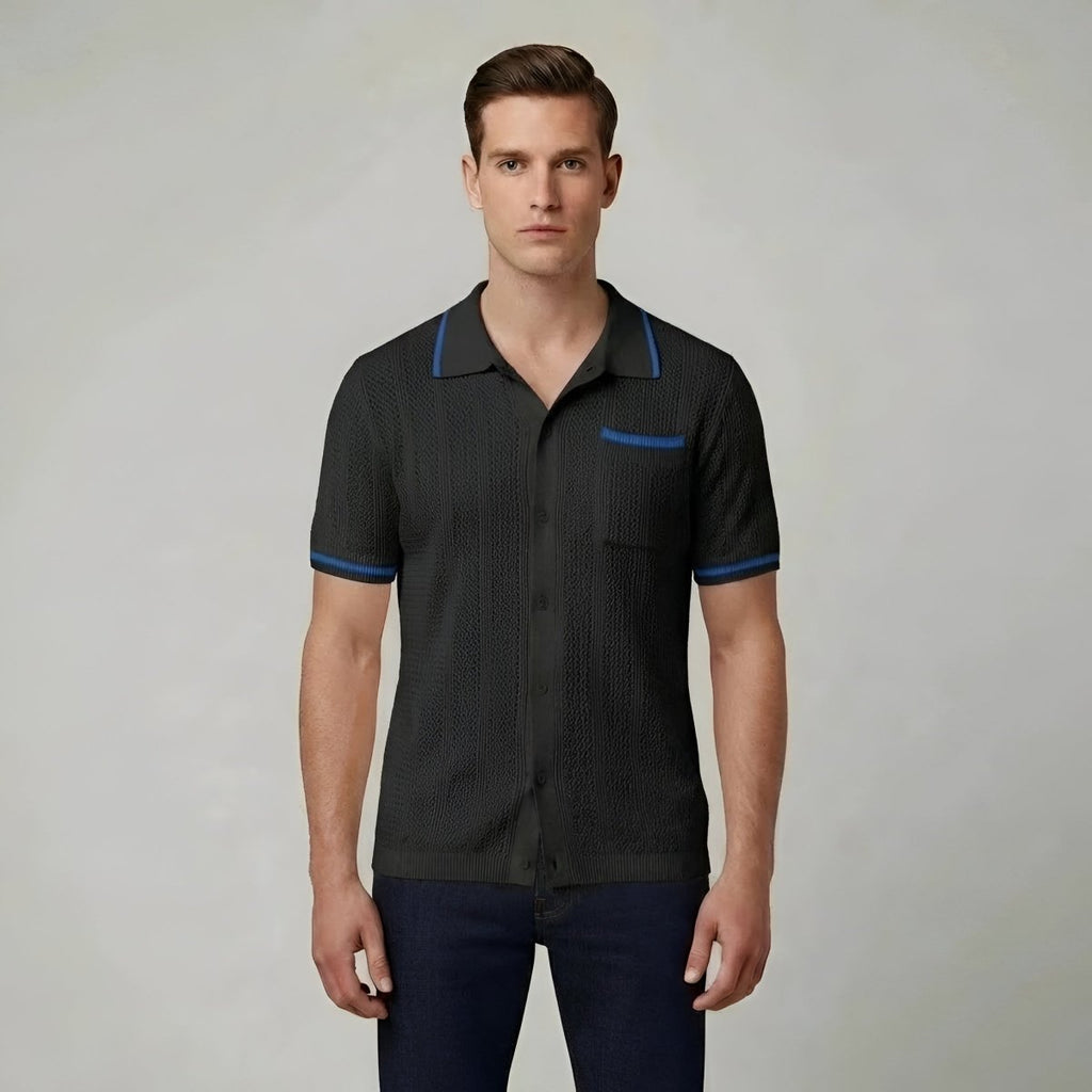 Mens Cotton Polo Shirt Short Sleeve Breathable Summer - Nalani - UK and AUS Fashion Clothing and Decor