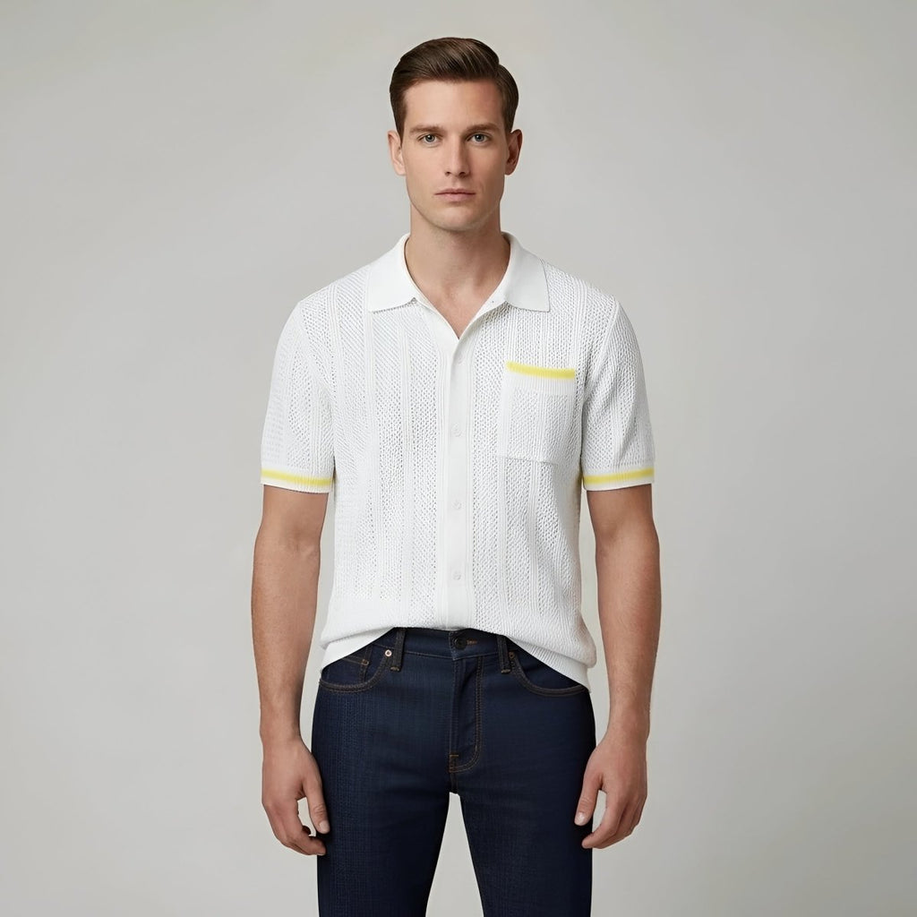 Mens Cotton Polo Shirt Short Sleeve Breathable Summer - Nalani - UK and AUS Fashion Clothing and Decor