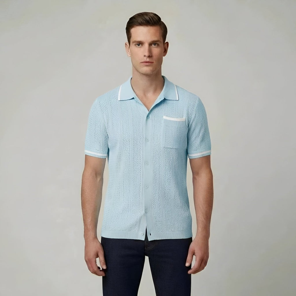Mens Cotton Polo Shirt Short Sleeve Breathable Summer - Nalani - UK and AUS Fashion Clothing and Decor