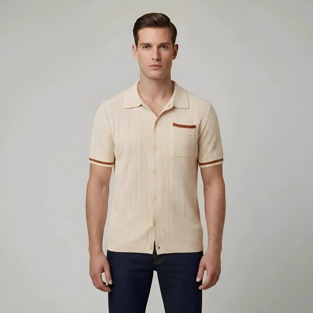 Mens Cotton Polo Shirt Short Sleeve Breathable Summer - Nalani - UK and AUS Fashion Clothing and Decor