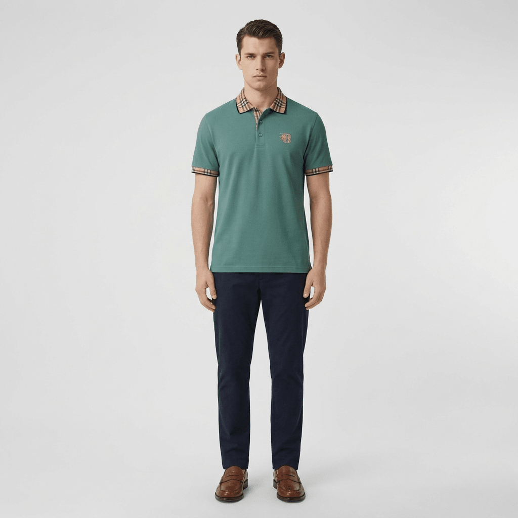 Men's Cotton Polo Shirt Short Sleeve Classic Collar Breathable - Nalani - UK and AUS Fashion Clothing and Decor