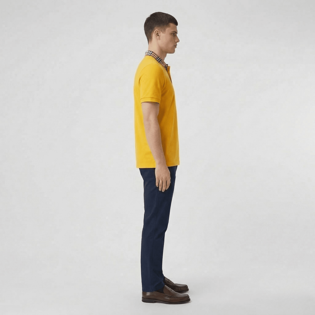 Men's Cotton Polo Shirt Short Sleeve Classic Collar Breathable - Nalani - UK and AUS Fashion Clothing and Decor