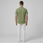 Men's Cotton Short Sleeve Button Front Shirt for Summer Casual - Nalani - UK and AUS Fashion Clothing and Decor