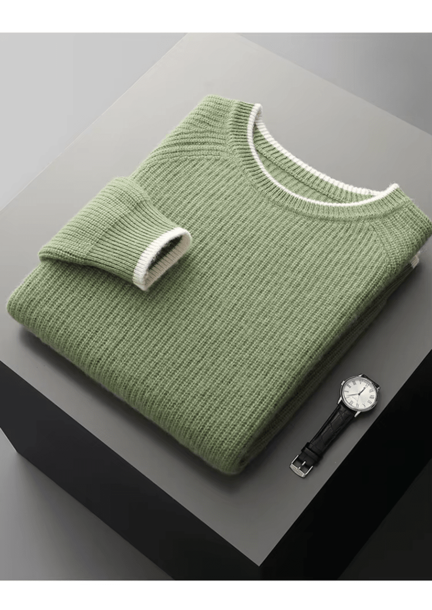 Men's Crew Neck Knitted Sweater For All Season Smart Casual - Nalani - UK Fashion Clothing and Decor