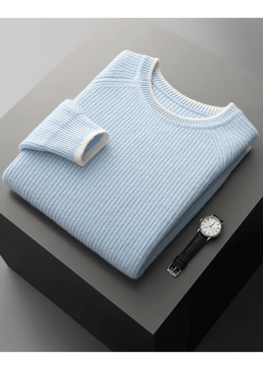 Men's Crew Neck Knitted Sweater For All Season Smart Casual - Nalani - UK Fashion Clothing and Decor