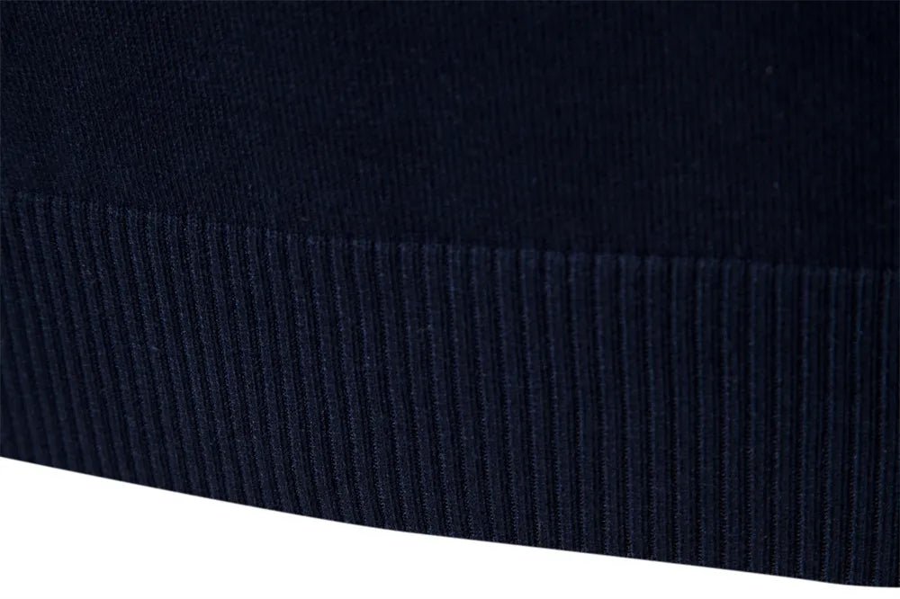 Mens Half Zip Knitted Sweater With Bold Stripes For Autumn Winter - Nalani - UK Fashion Clothing and Decor