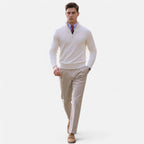 Mens Half Zip Sweater Classic Tailored Knit Smart Casual Layer - Nalani - UK Fashion Clothing and Decor