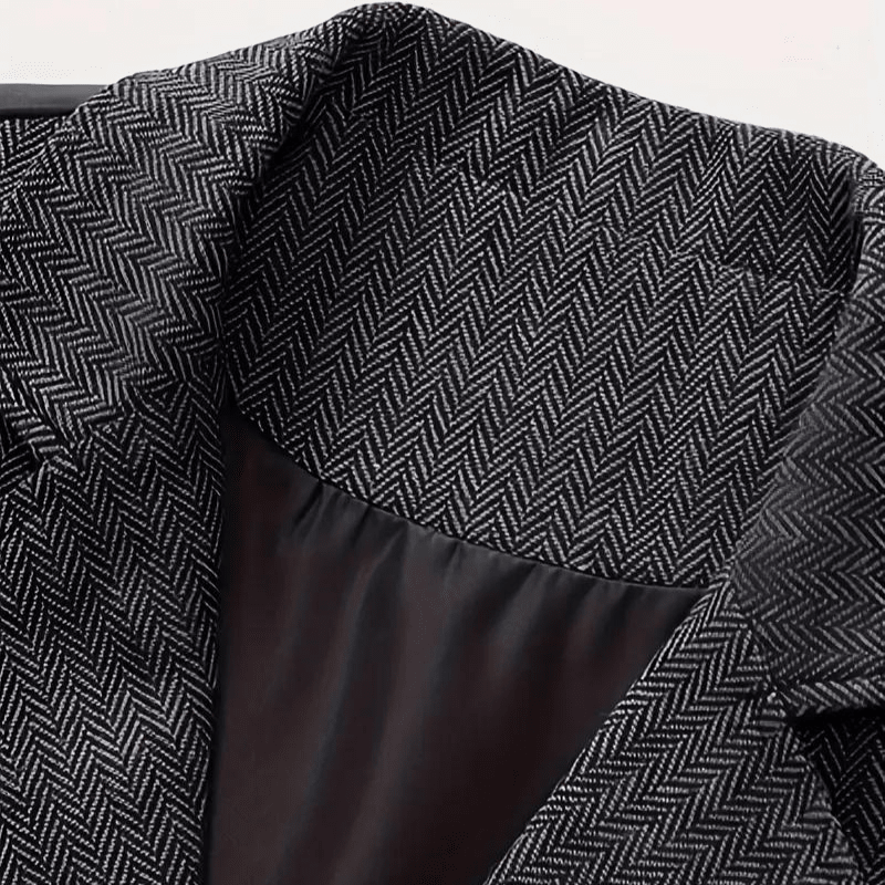 Men’s Herringbone Waistcoat – All-Season With Refined Tailoring - Nalani - Fashion Clothing and Decor