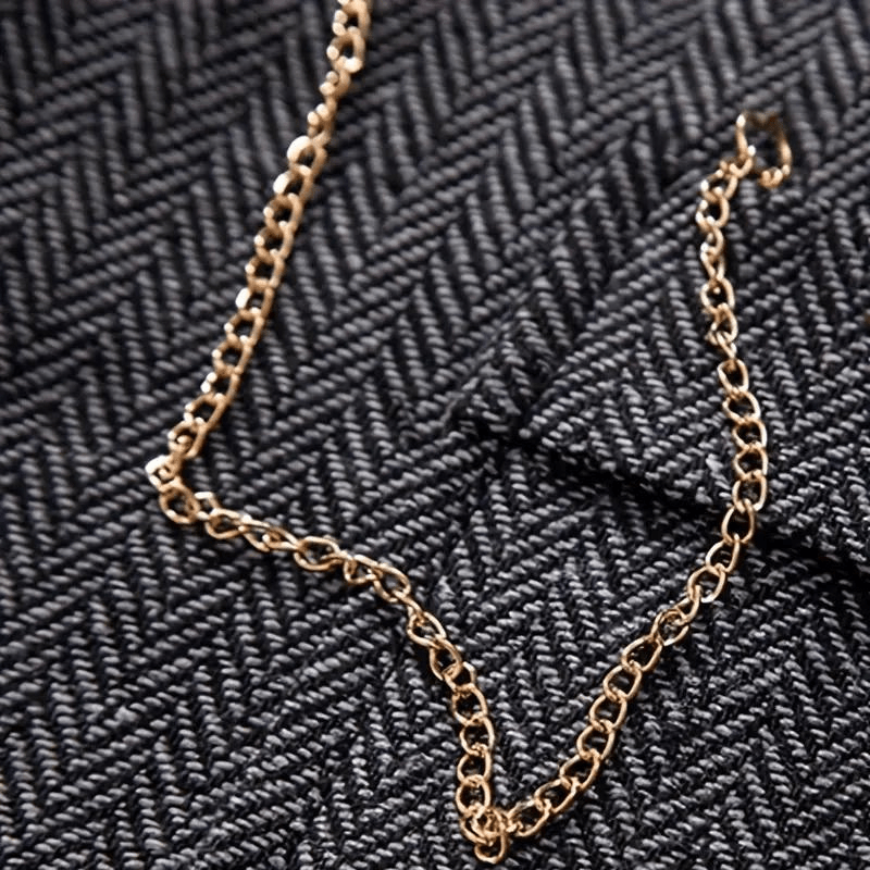Men’s Herringbone Waistcoat – All-Season With Refined Tailoring - Nalani - Fashion Clothing and Decor