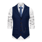 Men’s Herringbone Waistcoat – All-Season With Refined Tailoring - Nalani - Fashion Clothing and Decor