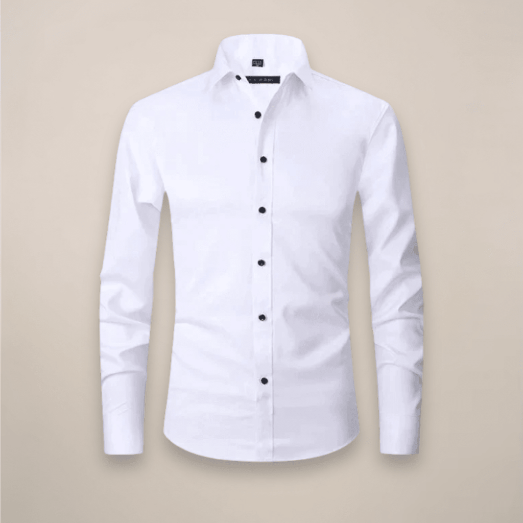 Men’s Long-Sleeved Shirt – Classic Structured Fit with Wrinkle-Free Finish - Nalani - Fashion Clothing and Decor