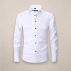 Men’s Long-Sleeved Shirt – Classic Structured Fit with Wrinkle-Free Finish - Nalani - Fashion Clothing and Decor