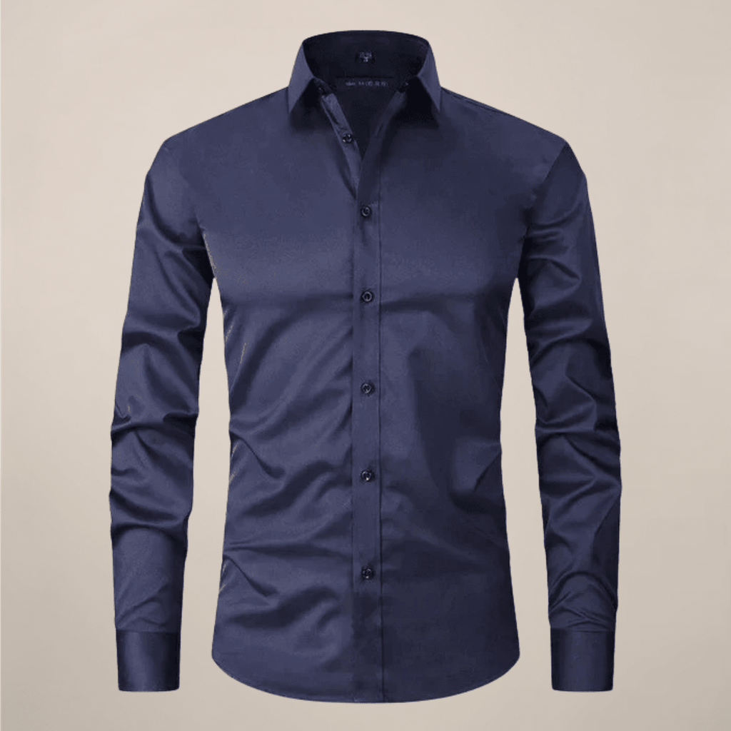 Men’s Long-Sleeved Shirt – Classic Structured Fit with Wrinkle-Free Finish - Nalani - Fashion Clothing and Decor