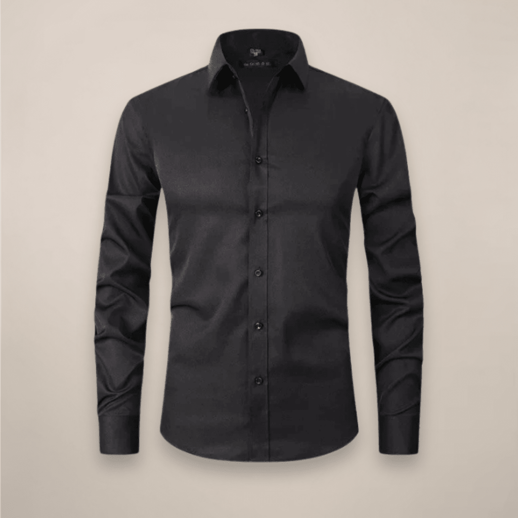 Men’s Long-Sleeved Shirt – Classic Structured Fit with Wrinkle-Free Finish - Nalani - Fashion Clothing and Decor