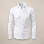 Men’s Long-Sleeved Shirt – Classic Structured Fit with Wrinkle-Free Finish - Nalani - Fashion Clothing and Decor