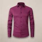 Men’s Long-Sleeved Shirt – Classic Structured Fit with Wrinkle-Free Finish - Nalani - Fashion Clothing and Decor