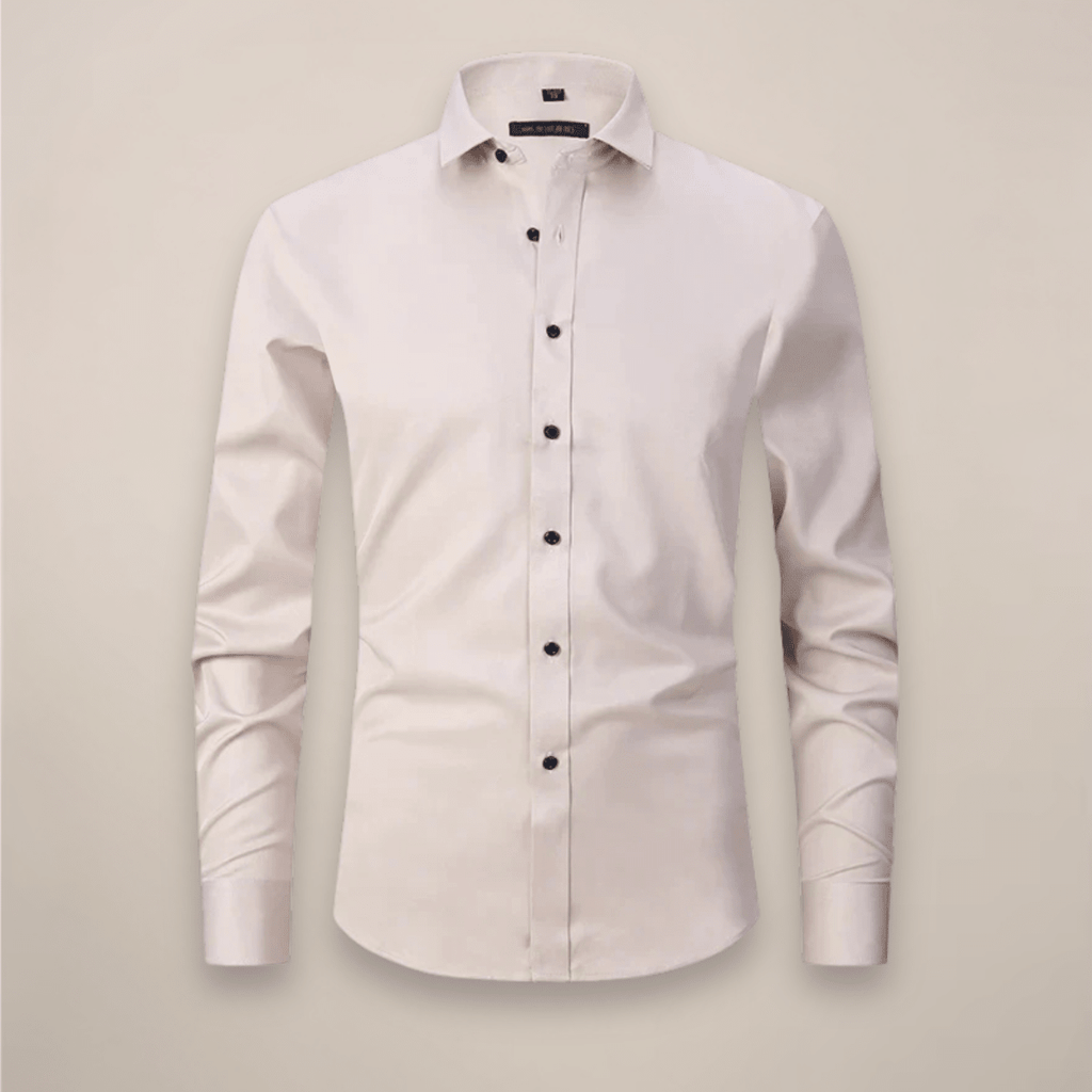 Men’s Long-Sleeved Shirt – Classic Structured Fit with Wrinkle-Free Finish - Nalani - Fashion Clothing and Decor