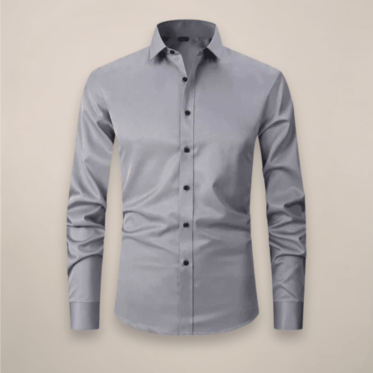 Men’s Long-Sleeved Shirt – Classic Structured Fit with Wrinkle-Free Finish - Nalani - Fashion Clothing and Decor