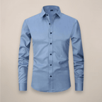 Men’s Long-Sleeved Shirt – Classic Structured Fit with Wrinkle-Free Finish - Nalani - Fashion Clothing and Decor