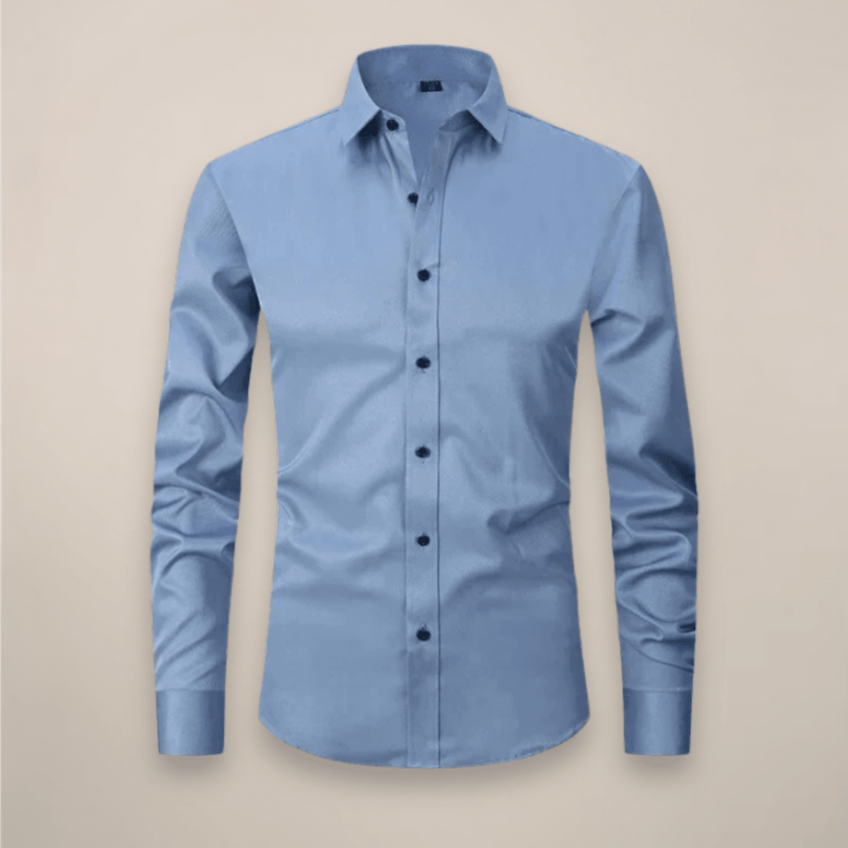 Men’s Long-Sleeved Shirt – Classic Structured Fit with Wrinkle-Free Finish - Nalani - Fashion Clothing and Decor