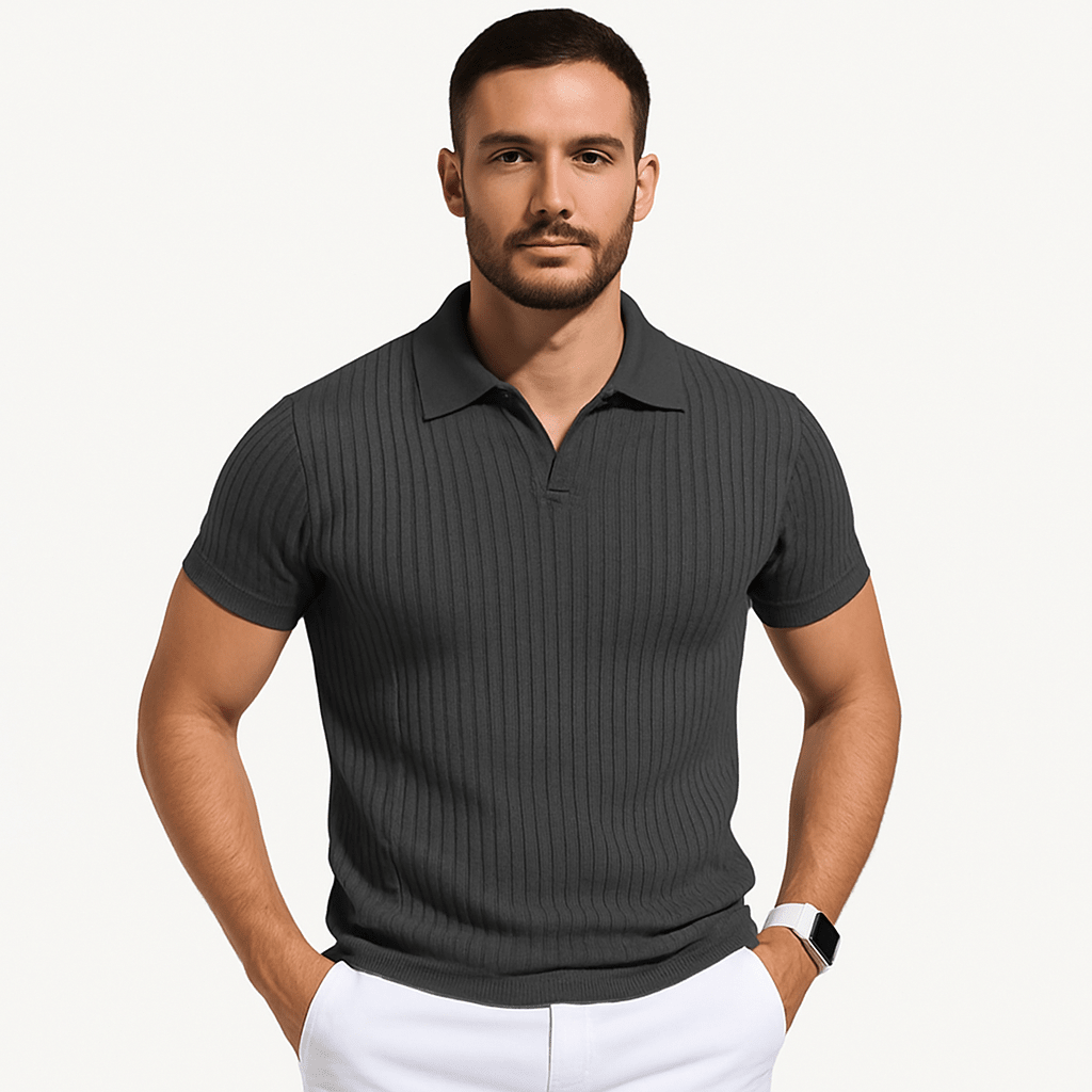 Mens Muscle Fit Polo Shirt For Smart Casual Everyday Style - Nalani - UK Fashion Clothing and Decor