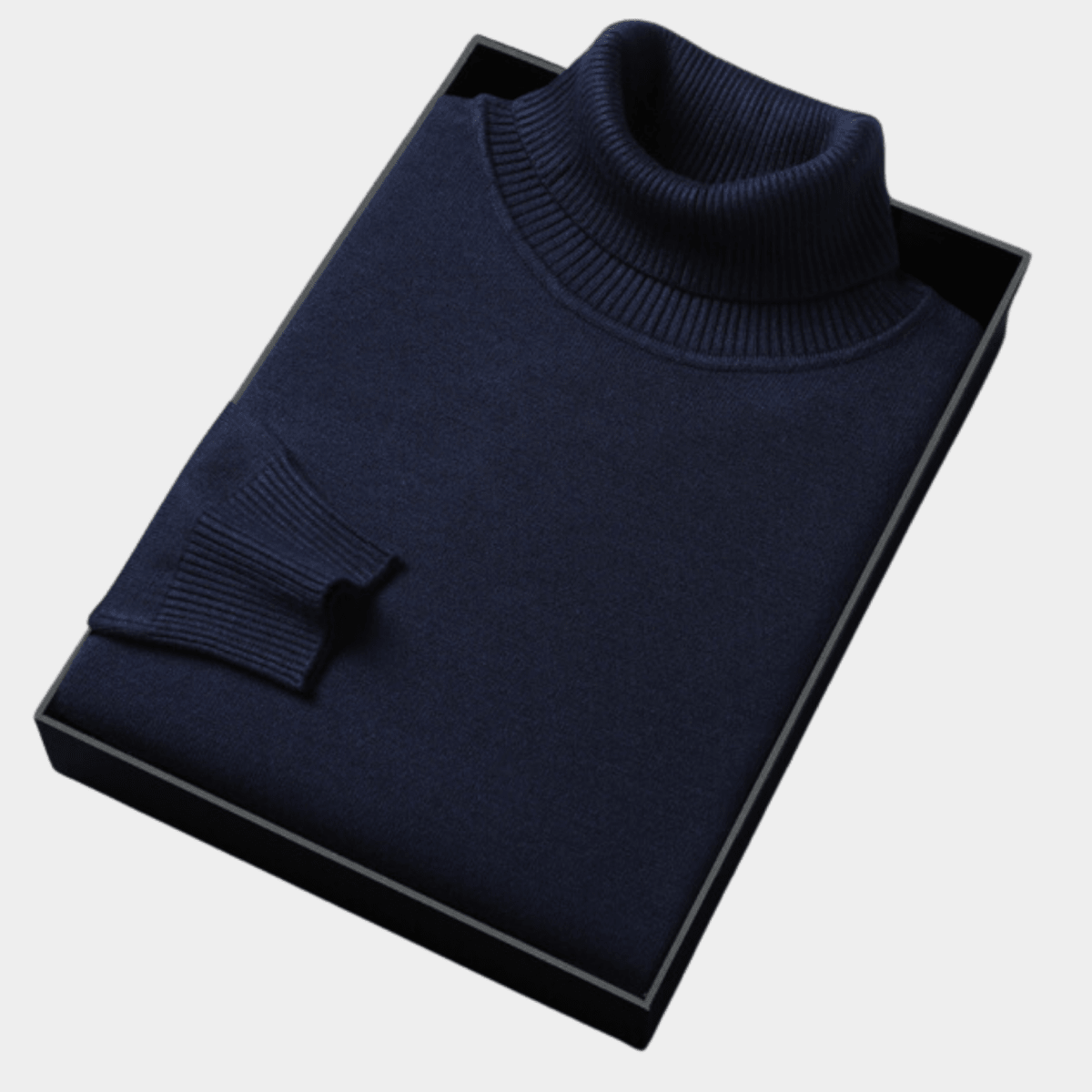 Mens Polo Jumper With Roll Neck For Smart Casual And Evening - Nalani - UK Fashion Clothing and Decor