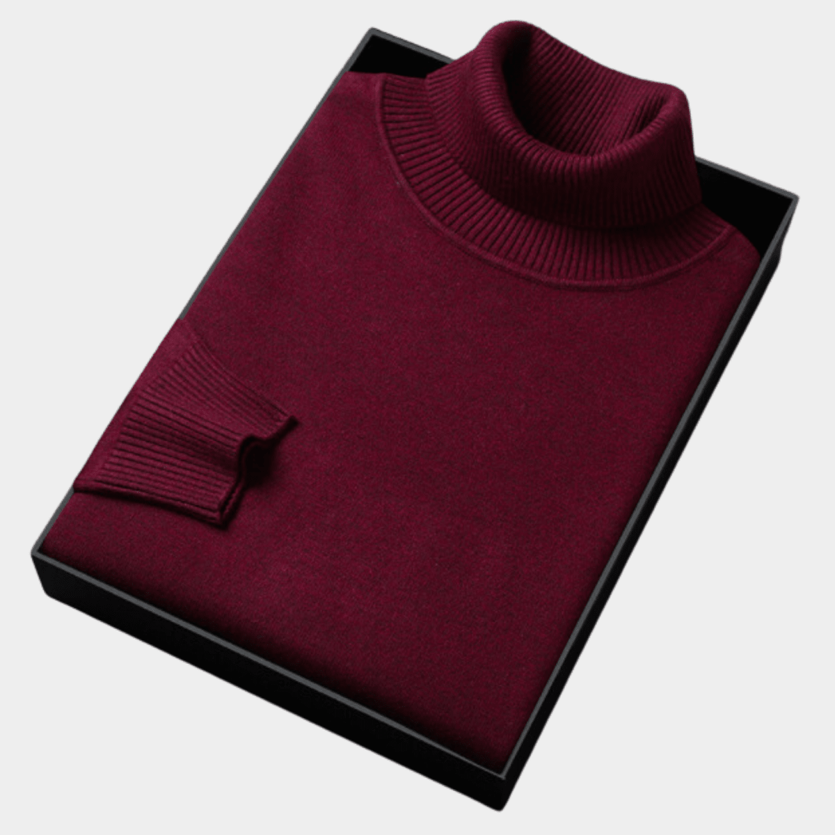 Mens Polo Jumper With Roll Neck For Smart Casual And Evening - Nalani - UK Fashion Clothing and Decor