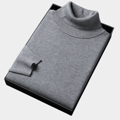 Mens Polo Jumper With Roll Neck For Smart Casual And Evening - Nalani - UK Fashion Clothing and Decor
