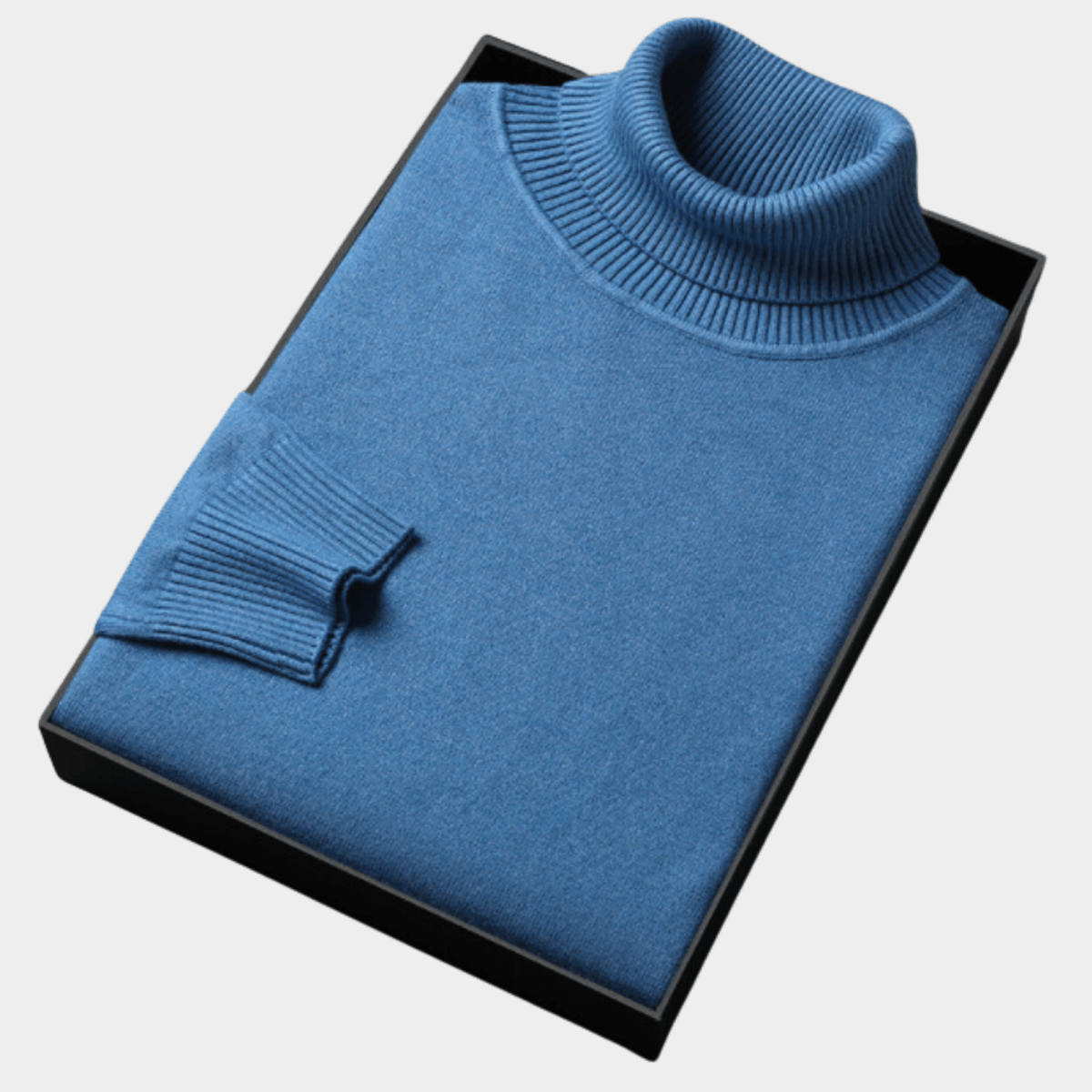 Mens Polo Jumper With Roll Neck For Smart Casual And Evening - Nalani - UK Fashion Clothing and Decor
