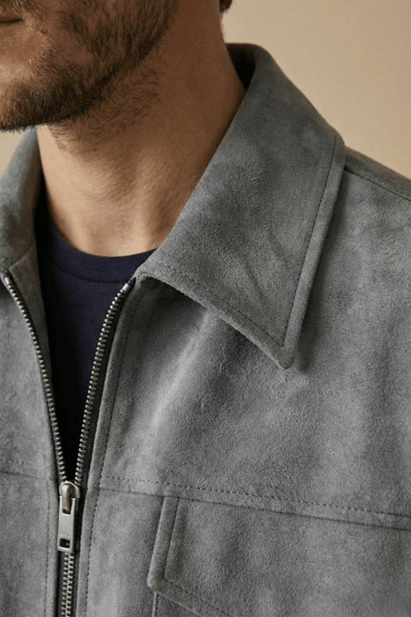 Men's Relaxed - Fit Zip Jacket With Utility Pockets Everyday Wear - Nalani - UK Fashion Clothing and Decor