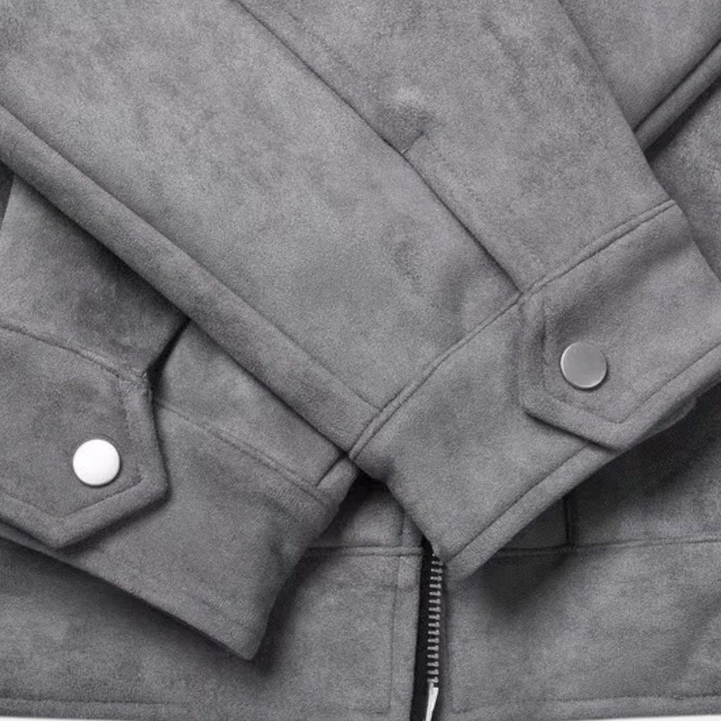 Men's Relaxed - Fit Zip Jacket With Utility Pockets Everyday Wear - Nalani - UK Fashion Clothing and Decor